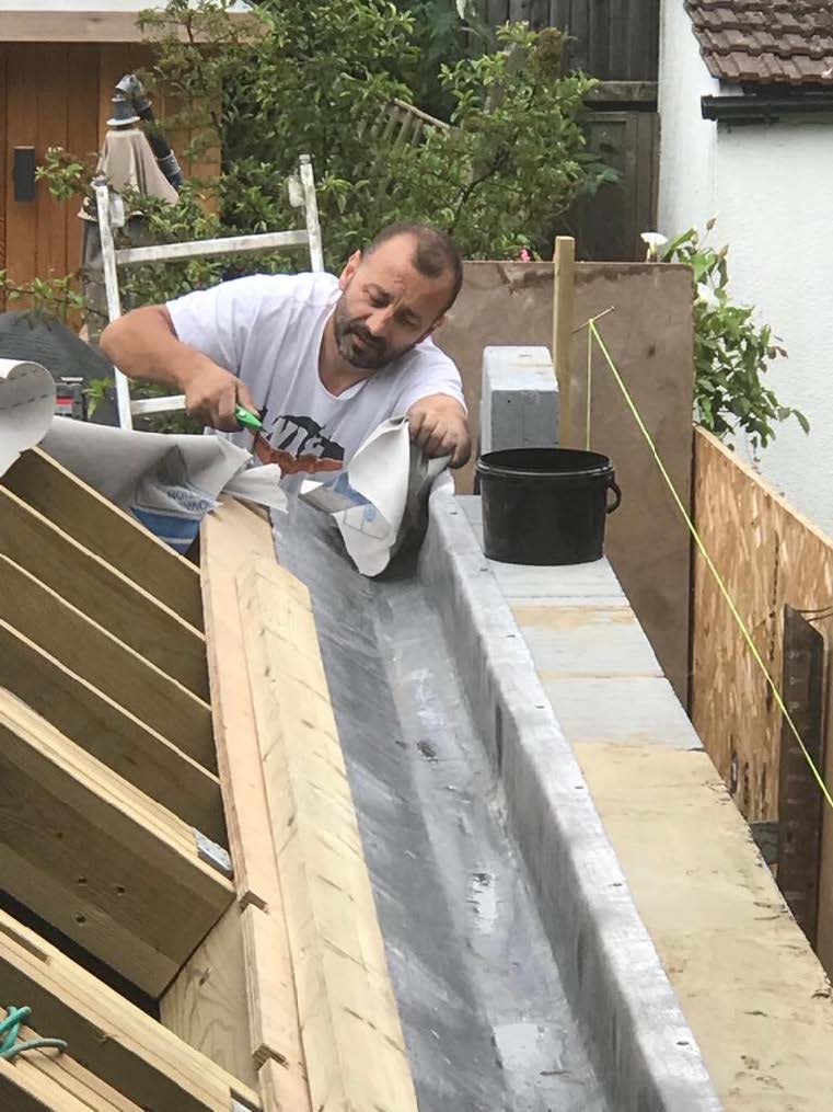 MYKONOS roofing team carrying out structural roof work